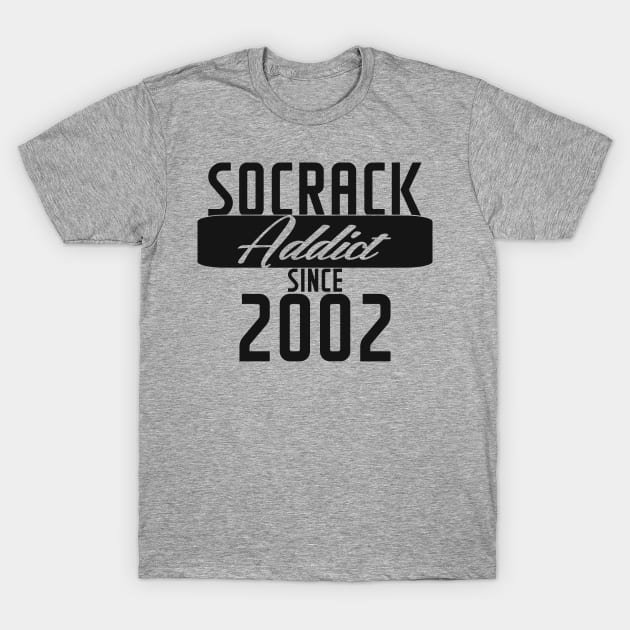 Socrack Addict Since 2002 T-Shirt by SOCOMREMASTERED